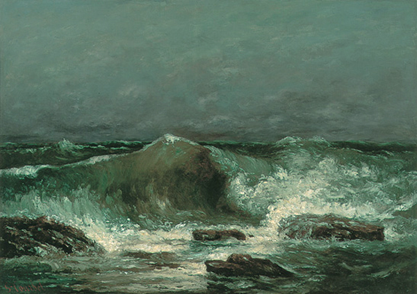 ギュスターヴ・クールベ（1819-1877）　『波』　油彩　1870年頃　72×92cm　国立西洋美術館 所蔵
