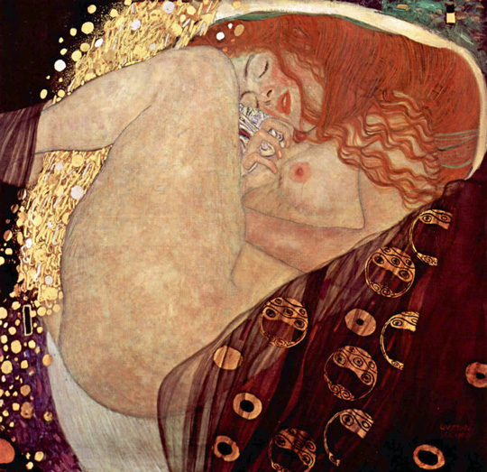 グスタフ・クリムト （1862-1918）　『ダナエ』　1907-08年　キャンバスに油彩　77×83cm　Galerie Wurthle（ウィーン）所蔵
