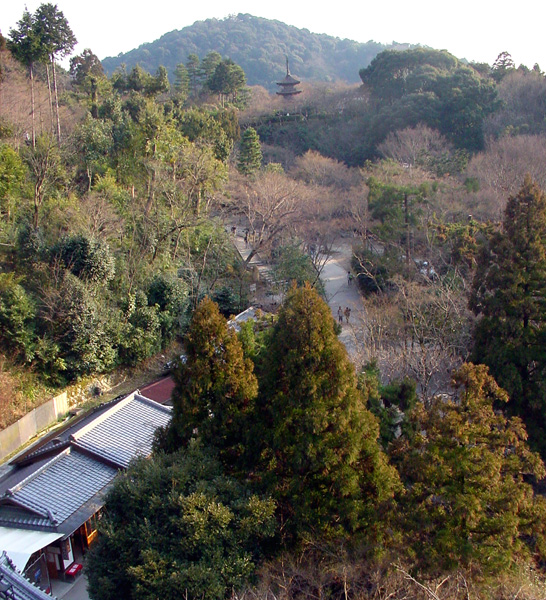 柳澤　徹　　京都　2005・3　#4　東山　清水の舞台からの眺め　　写真