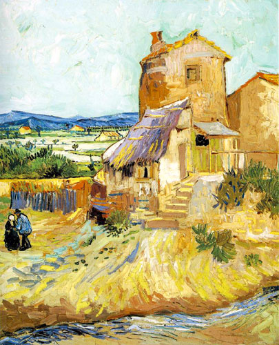 ヴィンセント・ヴァン・ゴッホ　（1853-1890）　The Old Mill （古い粉挽き小屋）　油彩　64.5×54cm　1888年　 オールブライト・ノックス美術館　（米国） 所蔵　オランダ後期印象派　表現主義の先駆