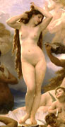 ウィリアム・アドルフ・ブーグロー　ウェヌスの誕生（部分）　フランス　1879年　裸婦画