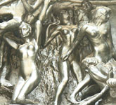オーギュスト・ロダン作　彫刻『地獄の門』　上部左側