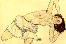 エゴン・シーレ　裸婦画　20世紀 オーストリア表現主義