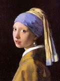 ヨハネス・フェルメール作　『真珠の耳飾りの少女（青いターバンの少女）』（部分）　17世紀